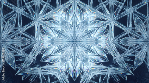 Ice crystals 3D
