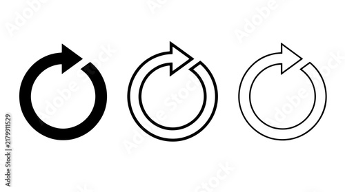 Obraz na płótnie Reload icons set vector illustration design graphics elements graphics symbol