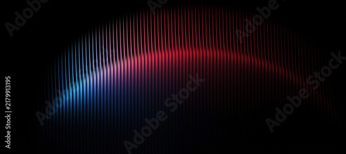 Obraz na płótnie Glass gradient background, abstract dark background with glowing colorful vertic