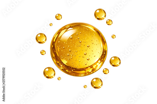Bubbling oil droplets and bubbles