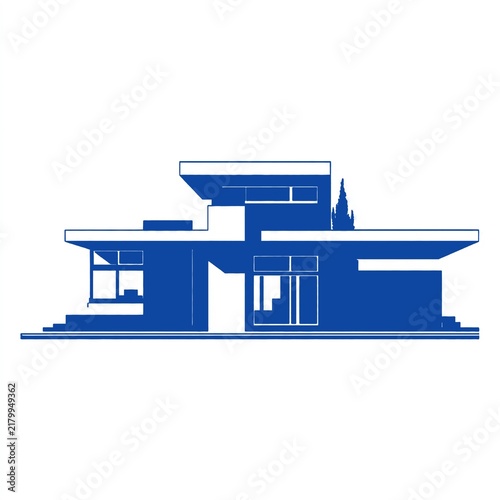illustration of a modern building