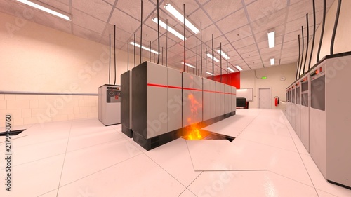 データセンター　3DCGレンダリング
