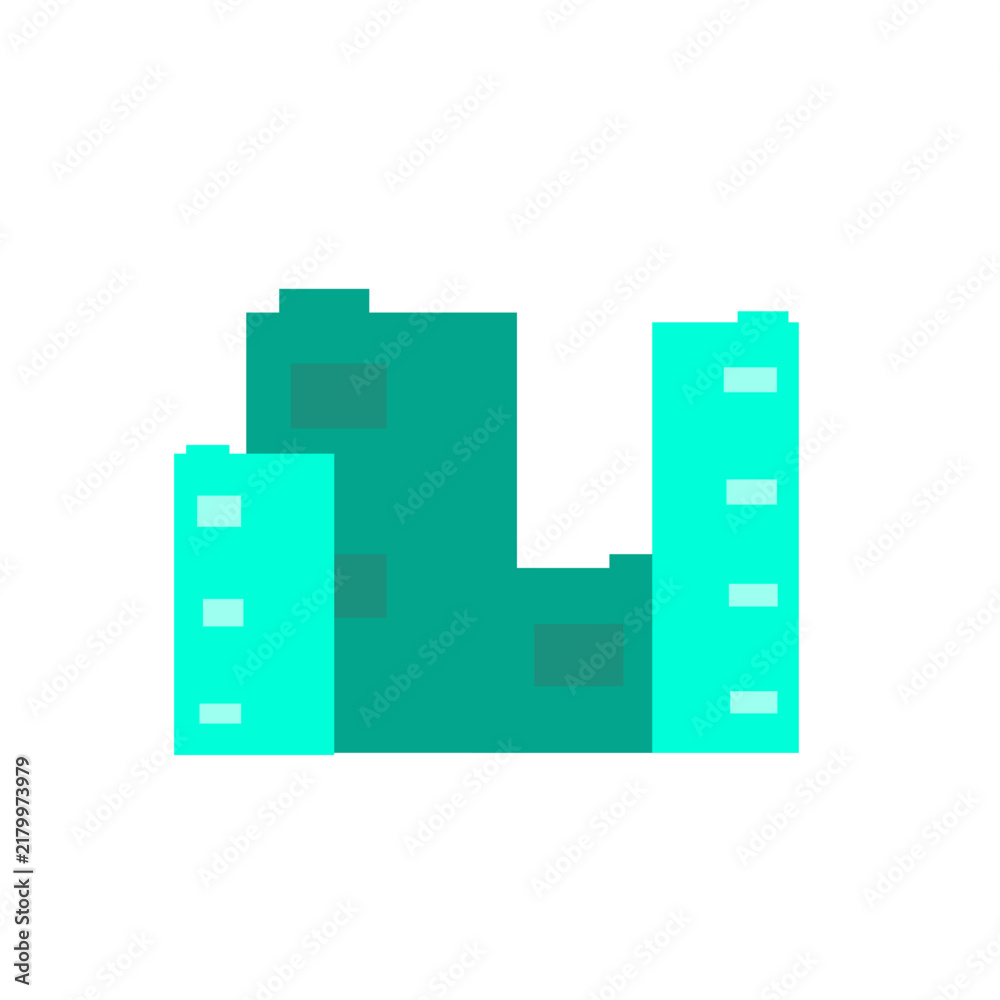 Obraz premium Building vector designs. Simple vector designs based on the forms of buildings, structures, apartments, offices, and houses.