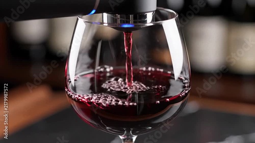 Red Wine in Crystal Glass