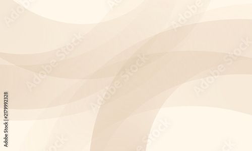 Fotografie Elegant neutral beige abstract wave background with overlapping translucent curv