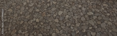 Natural Grey River Pebbles Textured Surface Background Pattern for Architectural Design Projects
