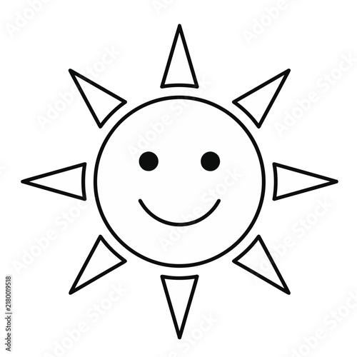 Smiling Sun Icon