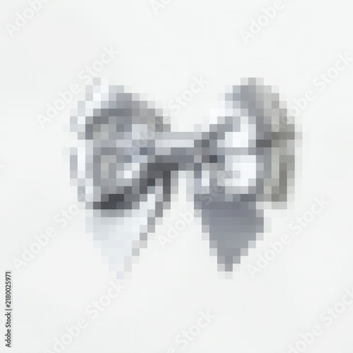 pixel ribbon bow sliver