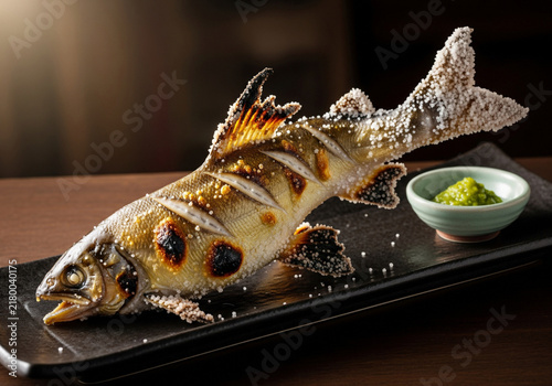 Naklejka 鮎の塩焼き
