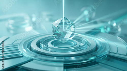 Crystal lens splitting creative light