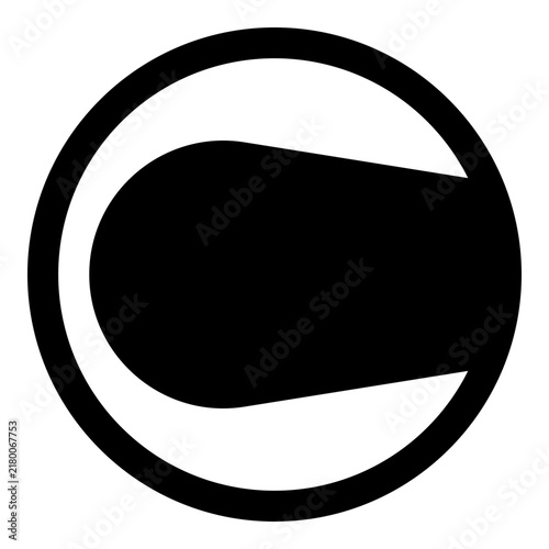 Obraz w ramie hurling solid line icon