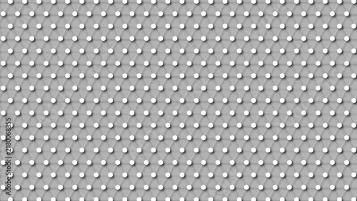 Geometric Hexagon Network Pattern Background with White Nodes and Connecting Lines, Abstract Technology Grid, Futuristic Honeycomb Vector Design