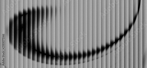 Bild auf Leinwand Abstract Vertical Linear Grayscale Background With Curving Shadow Overlay Textur