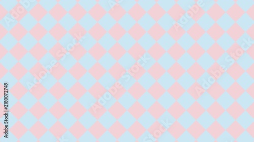 Aesthetic Baby Blue and Blush Diamond Checkers Pattern Moving Vertically in a Seamless Loop