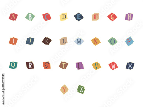 Alphabet Scribble Paper