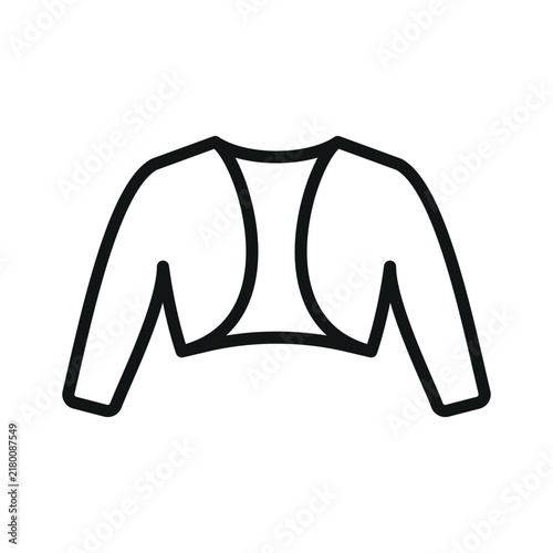 Foto Long Sleeve Bolero Line Icon