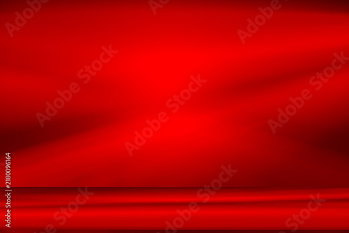 Wall interior background, studio and backdrops show products.with shadow from window color Red background for text insertion and presentation product	