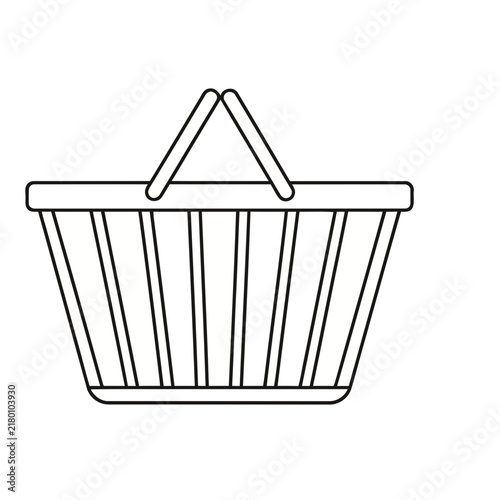 Shopping basket outline