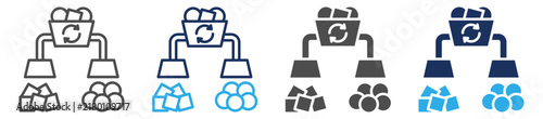 Принти на полотні auto sorter icon set multi concept