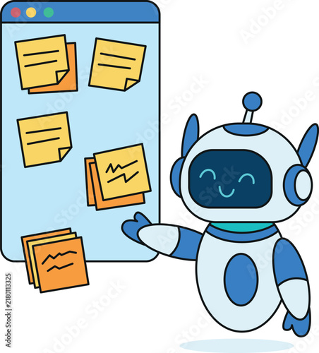Artificial Intelligence Robot Managing Tasks on Digital Kanban Board