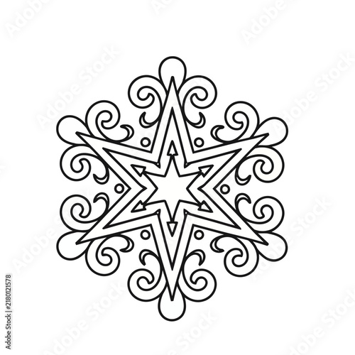 Star Snowflake Ornament
