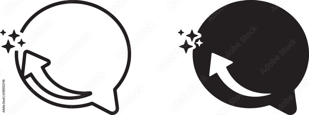 Fototapeta premium Web, AI Reply Arrow for Automated Chat Response