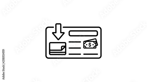 Credit Card Payment Icon - Digital Transaction and Money Transfer