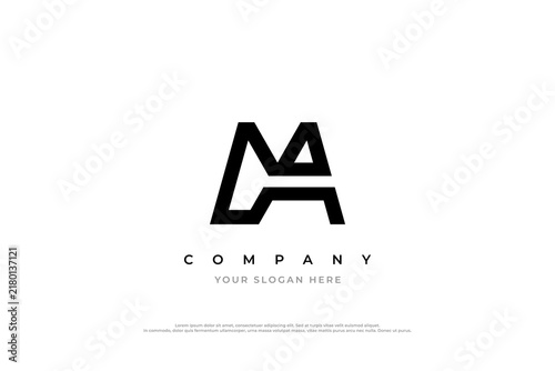 Initial MA Monogram Logo Design