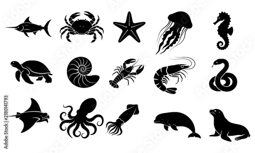 Animal Silhouette Icon Set
