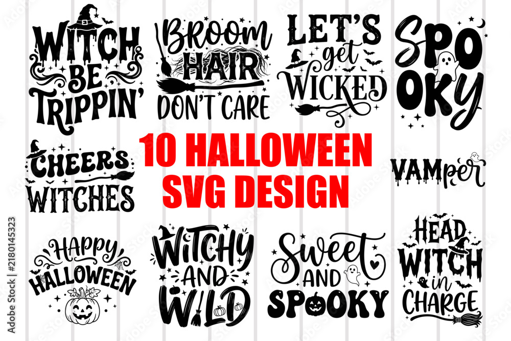 Fototapeta premium Halloween SVG Design Collection