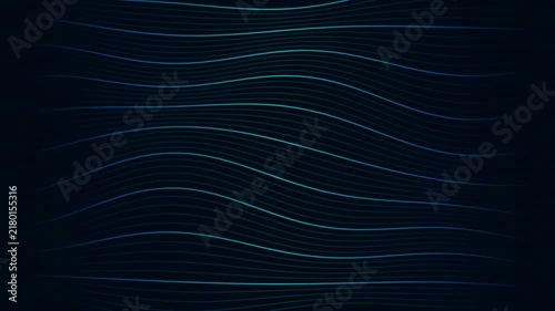 Fintech Cyan Premium Topographic Data Map Lines Background - 4K Seamless Loop