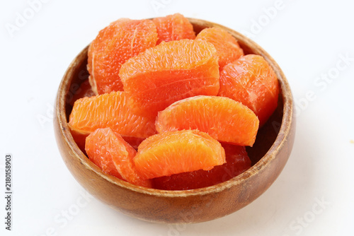 Canvas Print Sweet and healthy cara navel orange segments