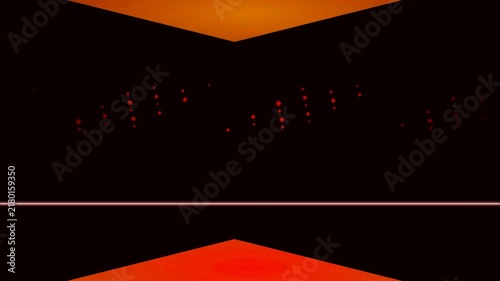 Firewall Red Premium Ultra Cyber Scanner Grid Background - 4K Seamless Loop