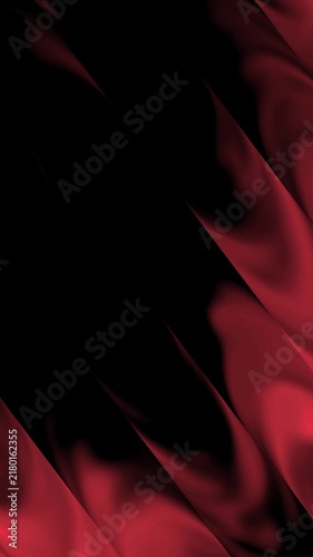 Abstract Red Liquid Glass Motion Background with Glossy Fluid Waves and Soft Light Reflections Seamless Loop 4K