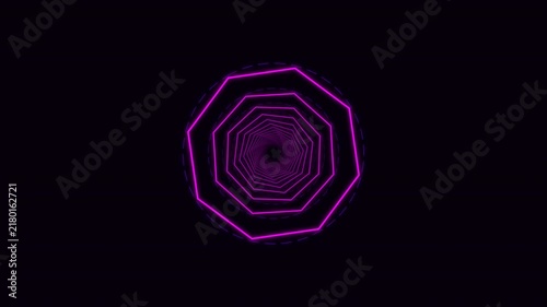 Dimension Purple Premium VR Portal Wormhole 3D Background - 4K Seamless Loop