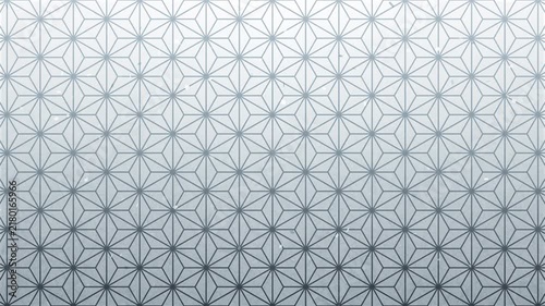 Falling Silver Confetti over Animated Japanese Asanoha Pattern Background, Seamless LoopJapanese Asanoha Pattern Background with Falling Gold Confetti, Seamless Loop/和柄　正月　日本　背景　年賀　麻の葉