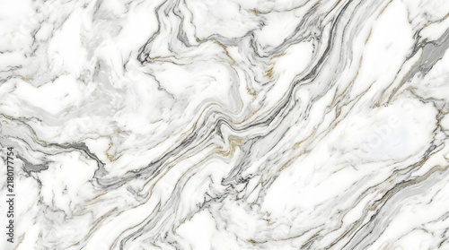 Obraz na płótnie Abstract white and grey liquid marble fluid pattern.