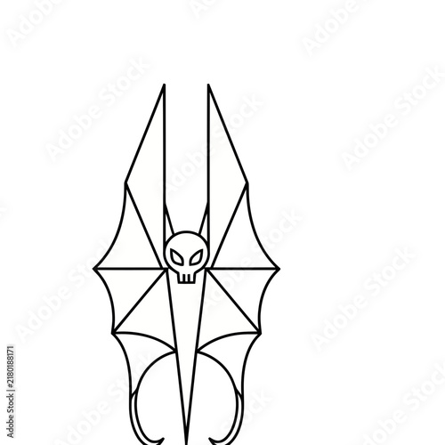 Stylized Bat Skull Vector