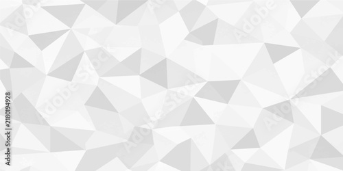 Foto abstract light white grey low poly geometric background vector minimal polygonal