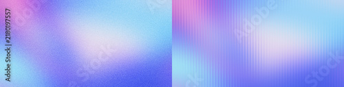 Glowing pastel cyan lavender neon wave light gradient ribbed glass on dark grainy texture background for abstract header banner wallpaper poster cover project backdrop design