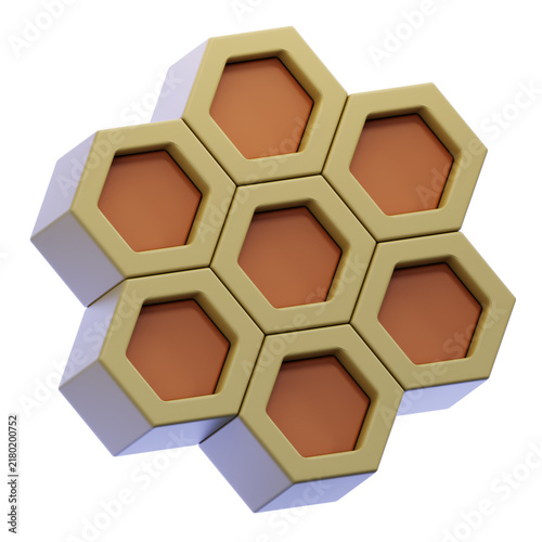 Sleek and vibrant 3D hexagonal honeycomb pattern, ideal for mobile app backgrounds, UI highlights, and social media posts.