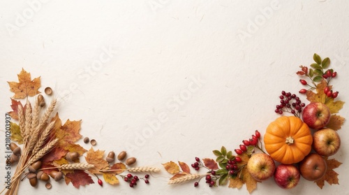 Autumnal Harvest Decor with Pumpkins and Dried Flowers for Fall Seasonal Display