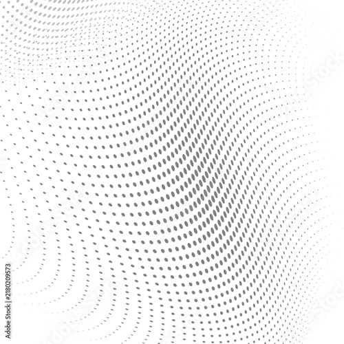 Polka dot pop art halftone pattern. Abstract pixel art.
