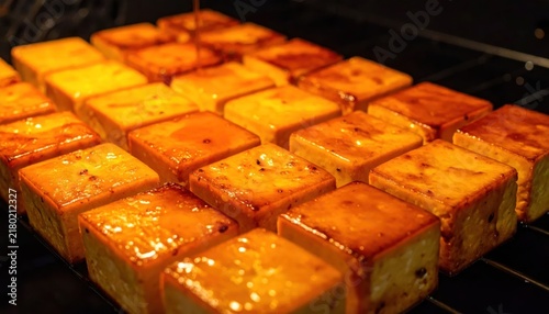 Delicious Baked Tofu Cubes - A Culinary Delight.