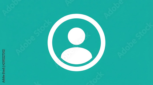 Simple user avatar icon with placeholder