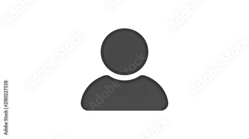 Simple silhouette person icon