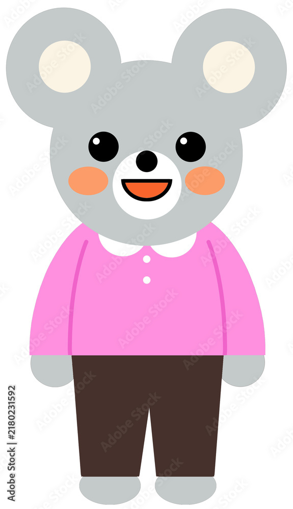 Obraz premium mouse character illustration
