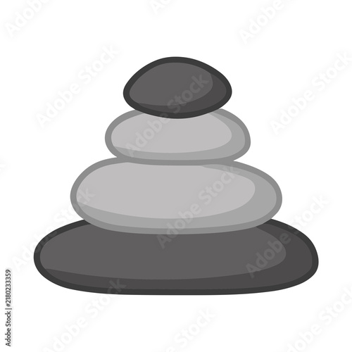 Фотография Stack of four grey stones
