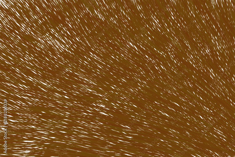 Fototapeta premium Abstract brown fur texture background with fine white hair lines isolated on transparent background for creative graphic design and digital art projects.