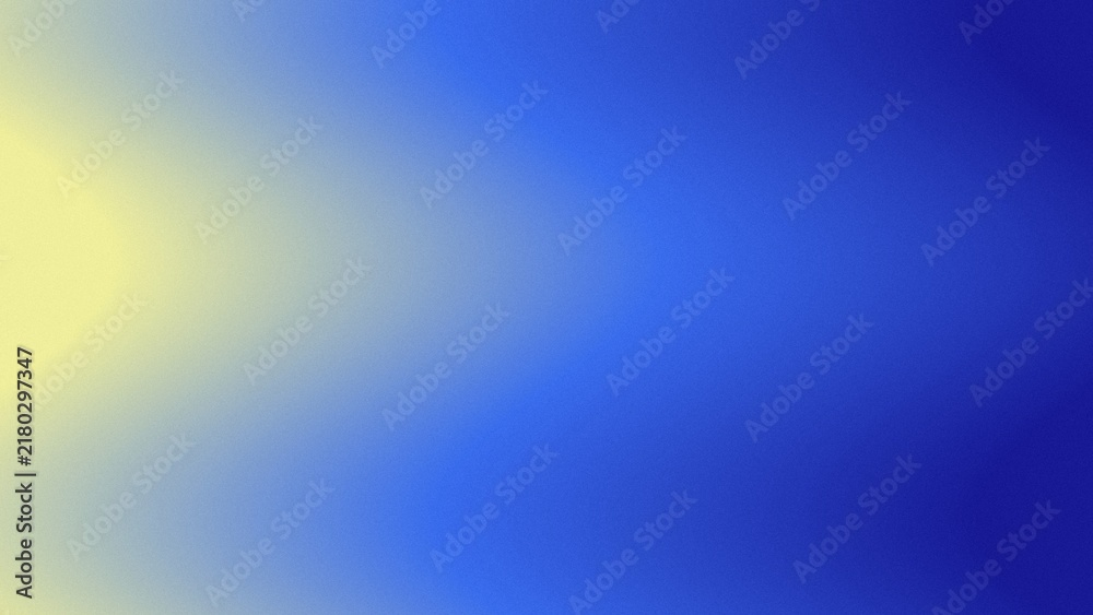 Fototapeta premium Vibrant blue and yellow gradient background, smooth color blend, abstract digital art, soft light transition, modern graphic design element for web and print projects